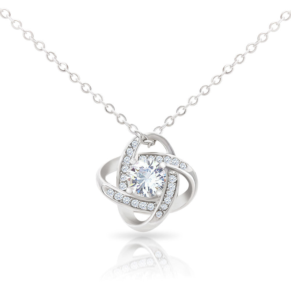 Thanksgiving, To My Soulmate, Love Your Husband, Love Knot Necklace, Jewelry Gift - YERTIZZ.COM