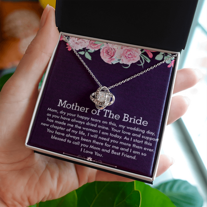 Love Knot Necklace, Jewelry, Gift, Mother of the Bride 3 - YERTIZZ.COM