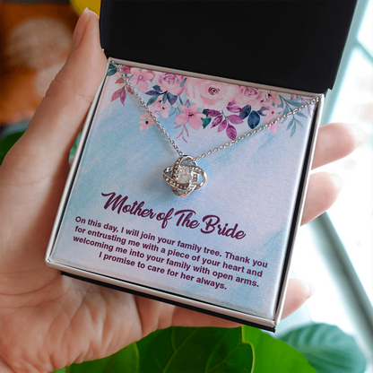 Love Knot Necklace, Jewelry, Gift, Mother of the Bride1 - YERTIZZ.COM