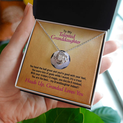 To My Talented Granddaughter, Love Knot Necklace, Jewelry Gift - YERTIZZ.COM
