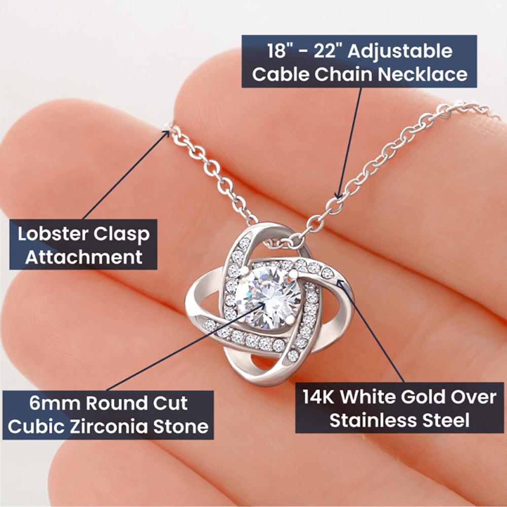 To My Soulmate, St. Patrick's Day, Love Knot Necklace - YERTIZZ.COM