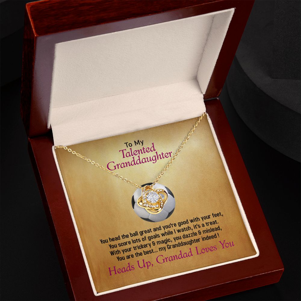 To My Talented Granddaughter, Love Knot Necklace, Jewelry Gift - YERTIZZ.COM