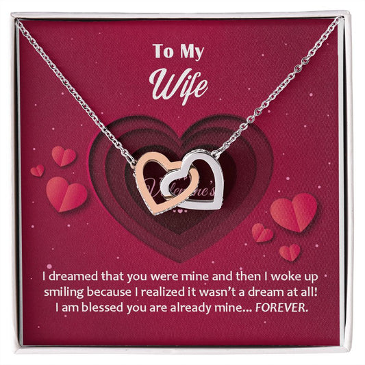 Interlocking Hearts, Valentines, Jewelry Gift, To My Wife - YERTIZZ.COM