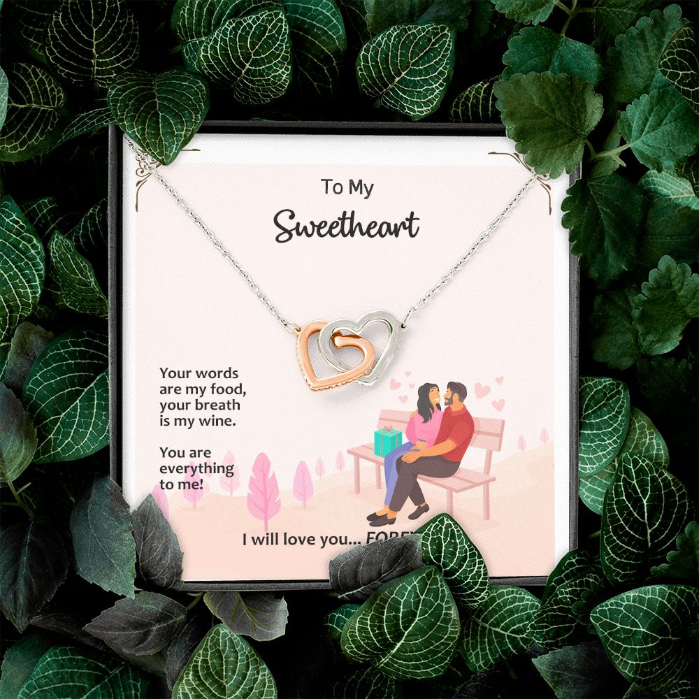 Interlocking Hearts, Valentines, Jewelry Gift, To My Sweetheart - YERTIZZ.COM