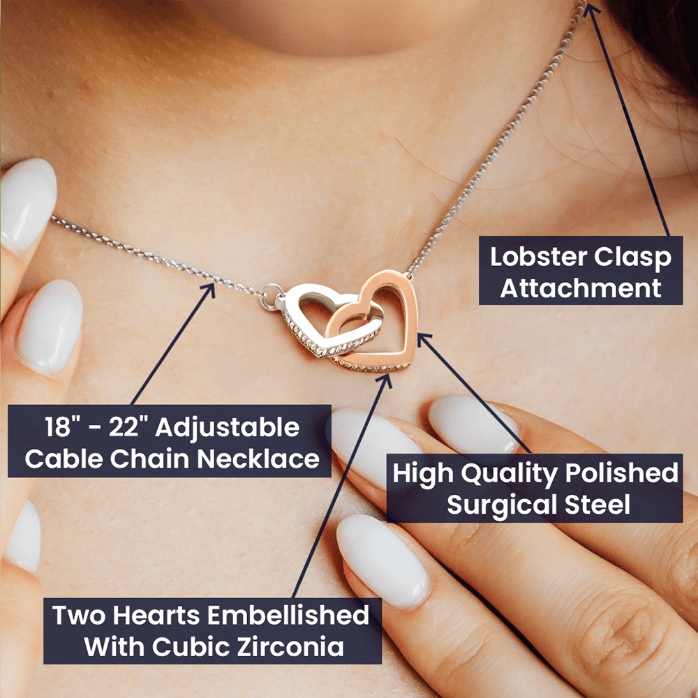 Interlocking Hearts, Valentines, Jewelry Gift, To My Sweetheart - YERTIZZ.COM