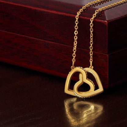 Interlocking Hearts, Valentines, Jewelry Gift, To My Girlfriend - YERTIZZ.COM