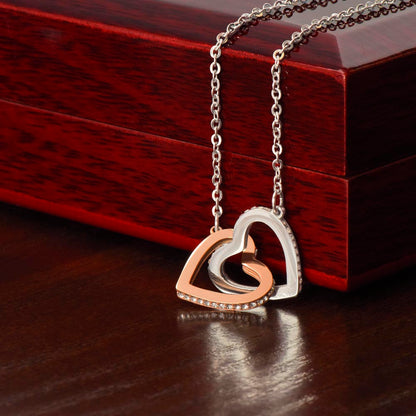 Interlocking Hearts, Valentines, Jewelry Gift, To My Girlfriend - YERTIZZ.COM