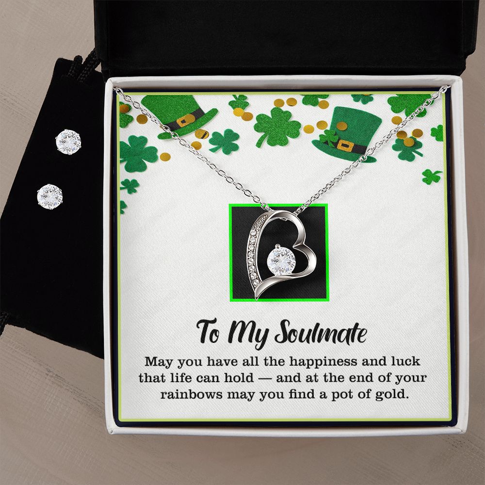 To ,  Love, Mother's Day, Mother, Mom, Wife, Forever Love Necklace, CZ Earrings_T-0504-2023 - YERTIZZ.COM