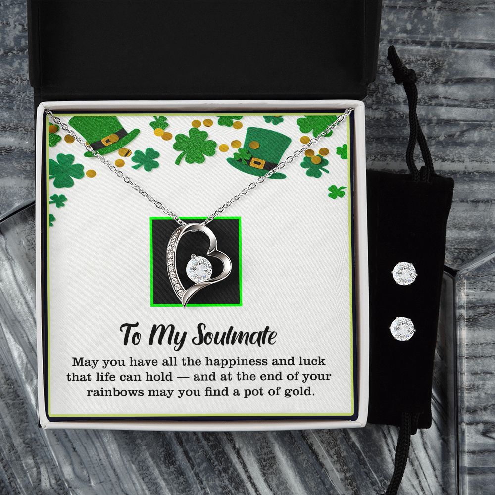 To ,  Love, Mother's Day, Mother, Mom, Wife, Forever Love Necklace, CZ Earrings_T-0504-2023 - YERTIZZ.COM