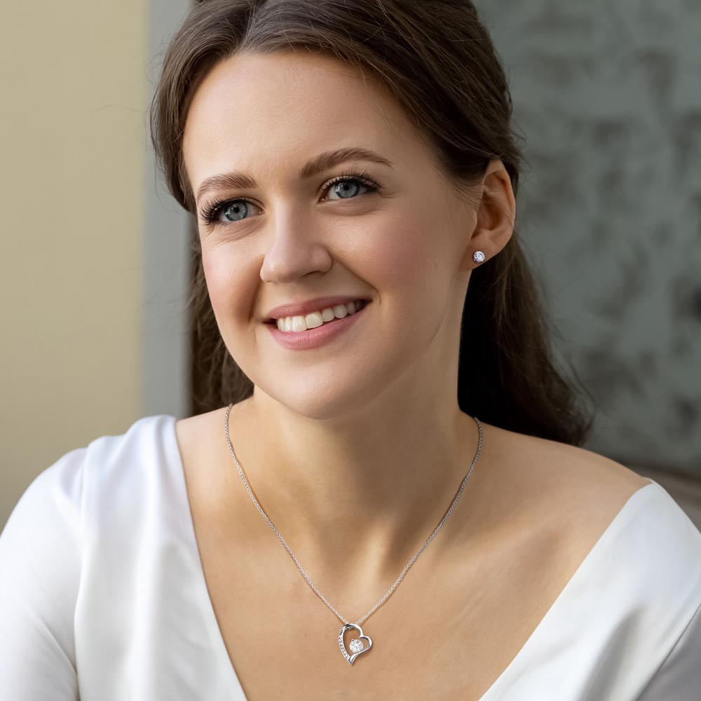 To ,  Love, Mother's Day, Mother, Mom, Wife, Forever Love Necklace, CZ Earrings_T-0504-2023 - YERTIZZ.COM