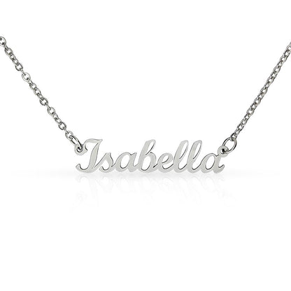 To My Precious Daughter, Love Dad, Custom Name Necklace