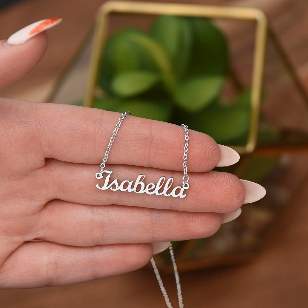To My Granddaughter, Custom Name Necklace - YERTIZZ.COM