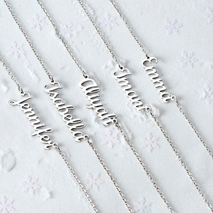 To My Precious Daughter, Love Dad, Custom Name Necklace