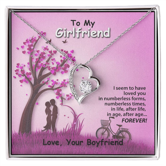 Forever Love Necklace, Valentines, Jewelry Gift, To My Girlfriend - YERTIZZ.COM