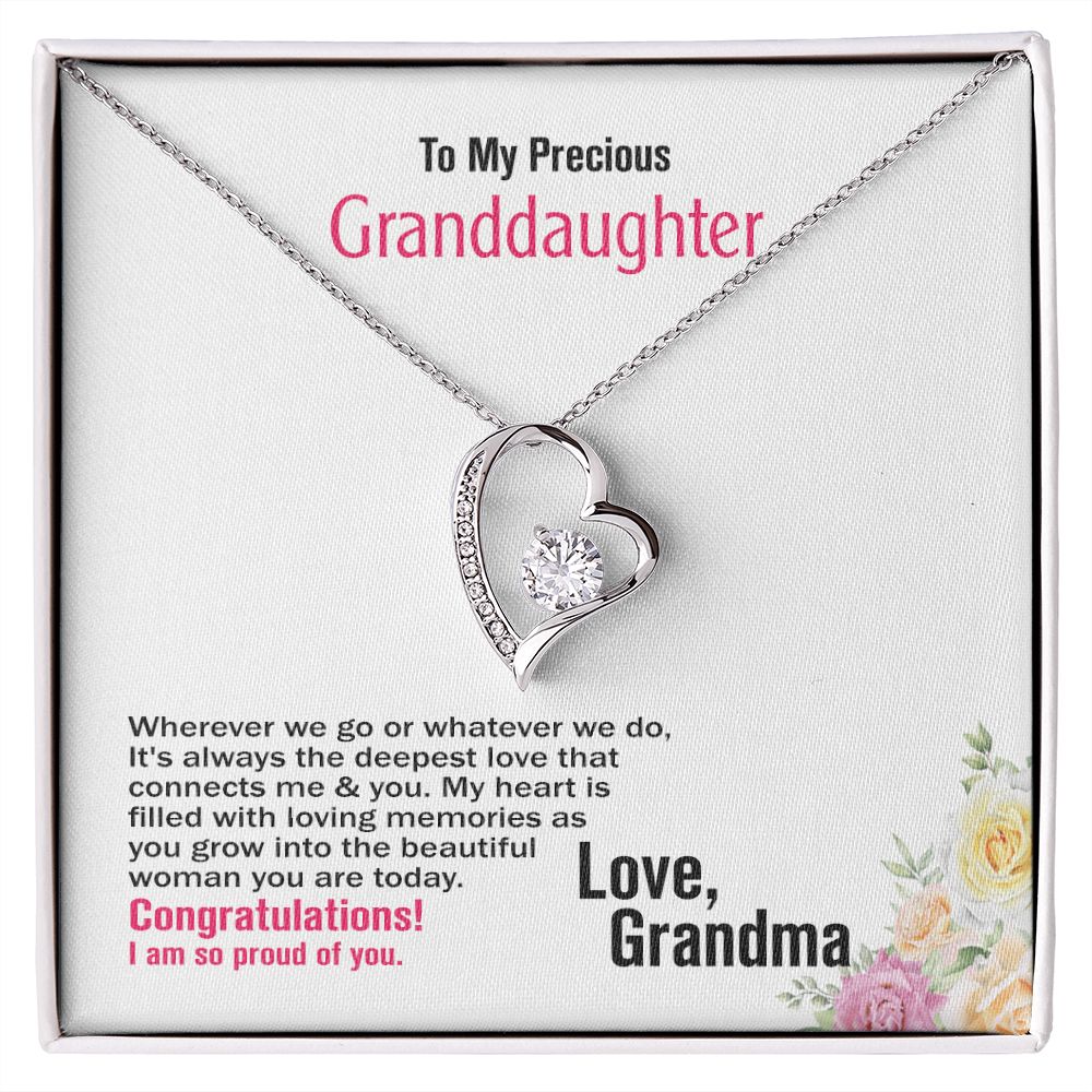 To Precious_Granddaughter, Love_Grandma, Jewelry Gift - YERTIZZ.COM