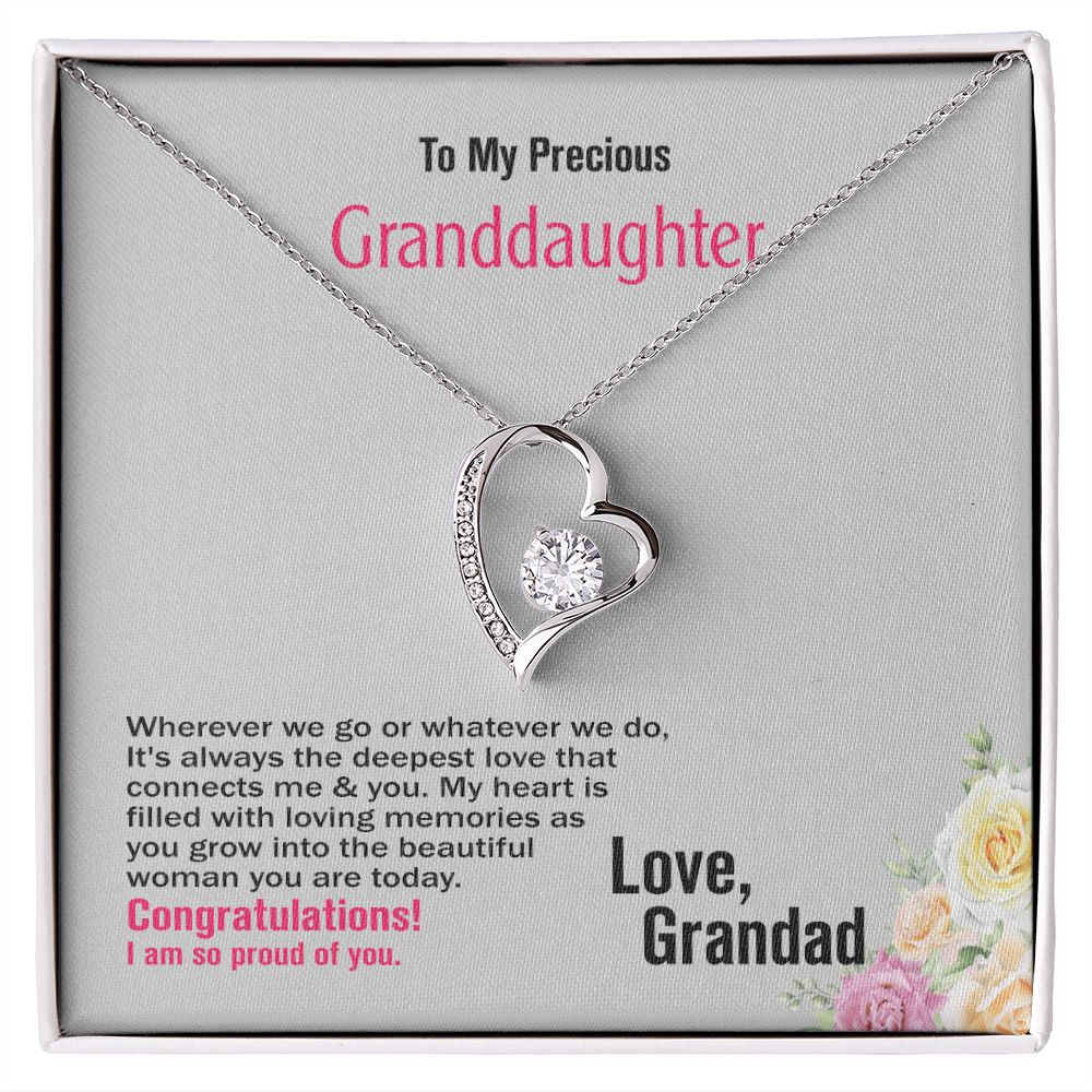 To Granddaughter, Love_Grandad, Jewelry Gift - YERTIZZ.COM