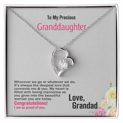 To Granddaughter, Love_Grandad, Jewelry Gift - YERTIZZ.COM