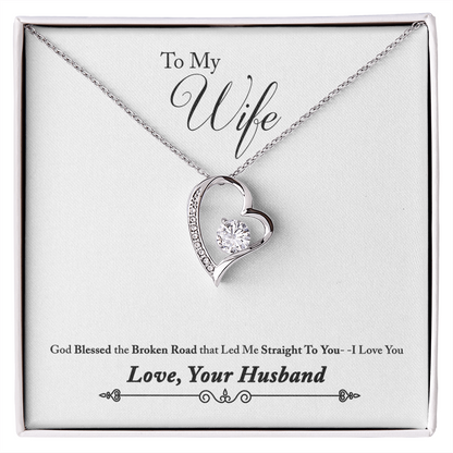 For My Wife, To My Wife, Forever Love Necklace, Jewelry Gift - YERTIZZ.COM