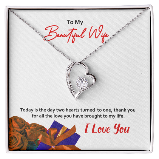 Forever Love Necklace, Gift, Jewelry, Wife, To Wife - YERTIZZ.COM