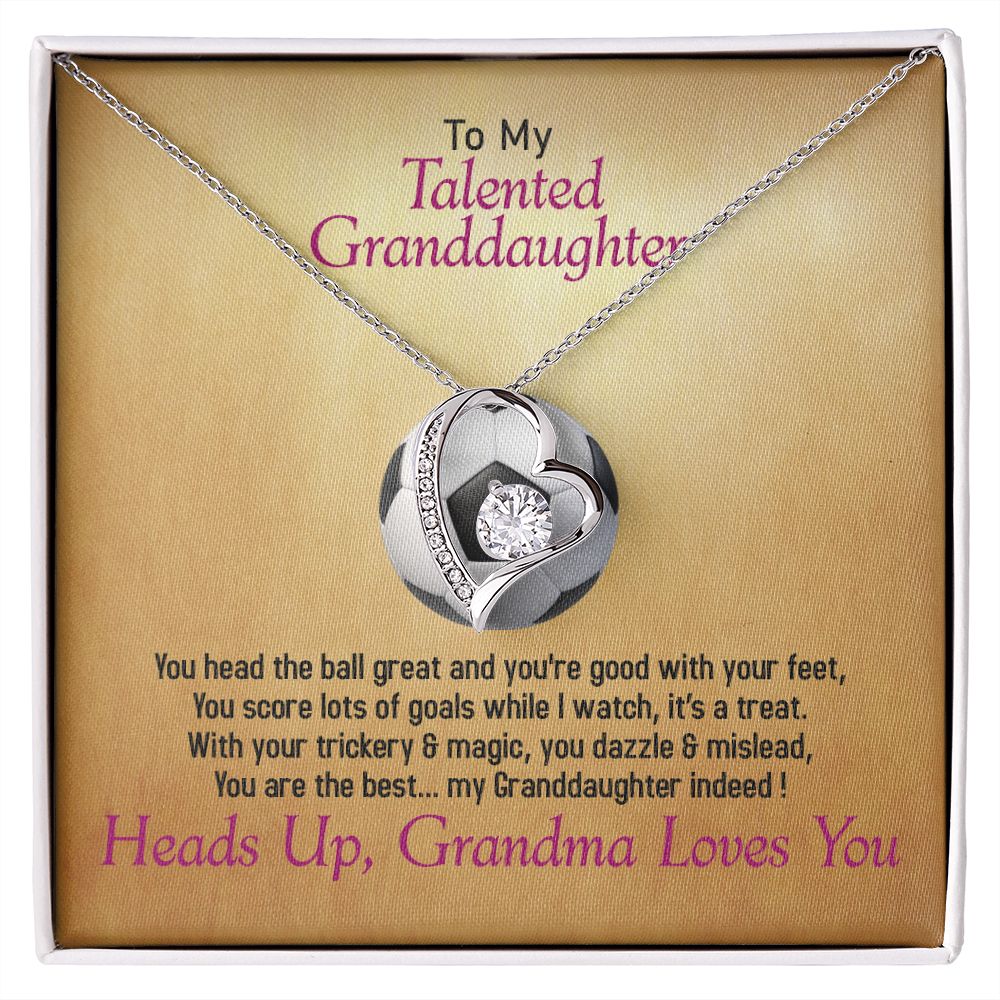 To My Talented_Soccer, Granddaughter, Jewelry Gift - YERTIZZ.COM
