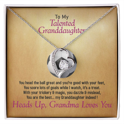 To My Talented_Soccer, Granddaughter, Jewelry Gift - YERTIZZ.COM