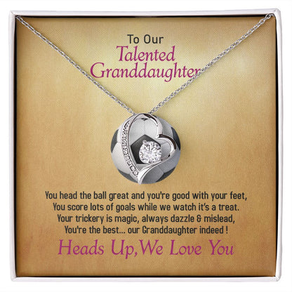 To Our Soccer Granddaughter, We Love You, Jewelry Gift - YERTIZZ.COM