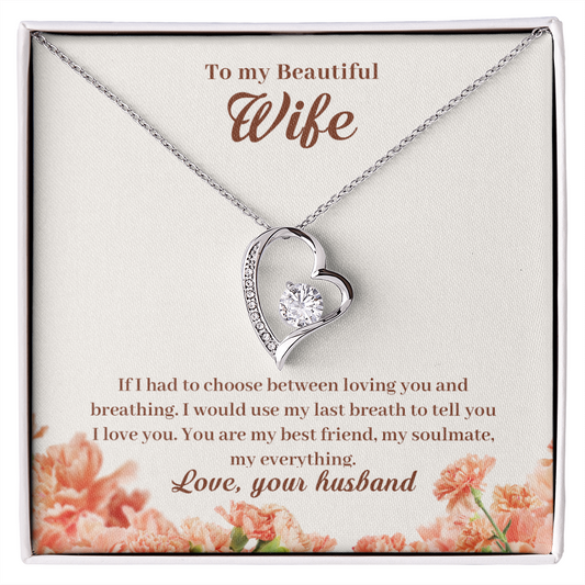 Forever Love Necklace, Gift, Jewelry, Wife, To Wife - YERTIZZ.COM