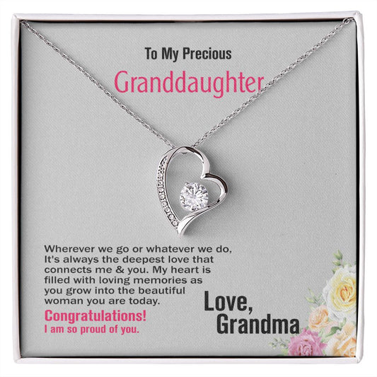 To Granddaughter, Love_Grandma, Jewelry Gift - YERTIZZ.COM