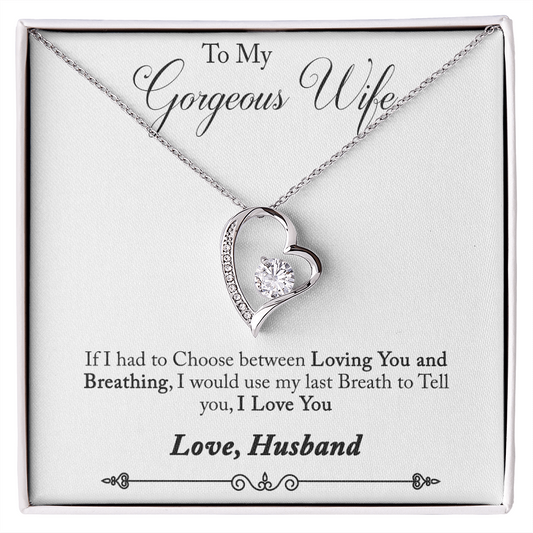 Forever Love Necklace, Gift, Jewelry, Wife, To Wife - YERTIZZ.COM