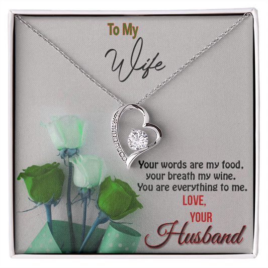 Forever Love Necklace, Gift, Jewelry, Wife, To Wife - YERTIZZ.COM