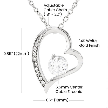 Christmas, Best Friend, I Love You, Forever Love Necklace, Jewelry, Gift - YERTIZZ.COM