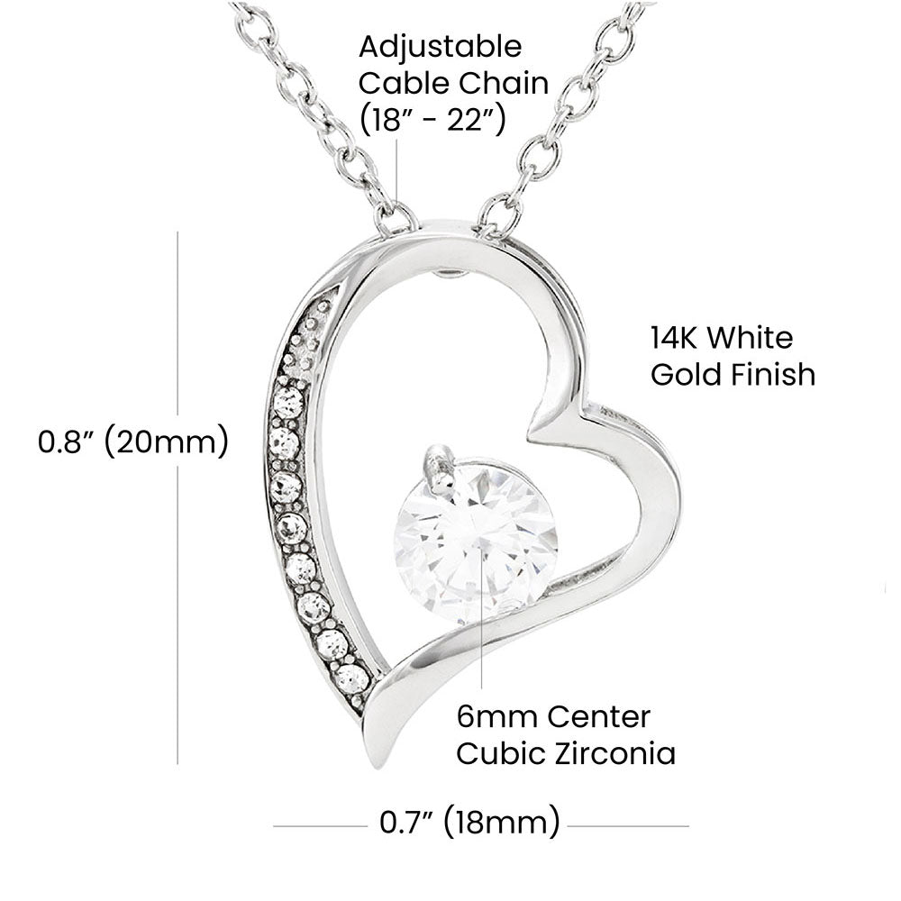 To Wife, Forever Love Necklace Gift - YERTIZZ.COM