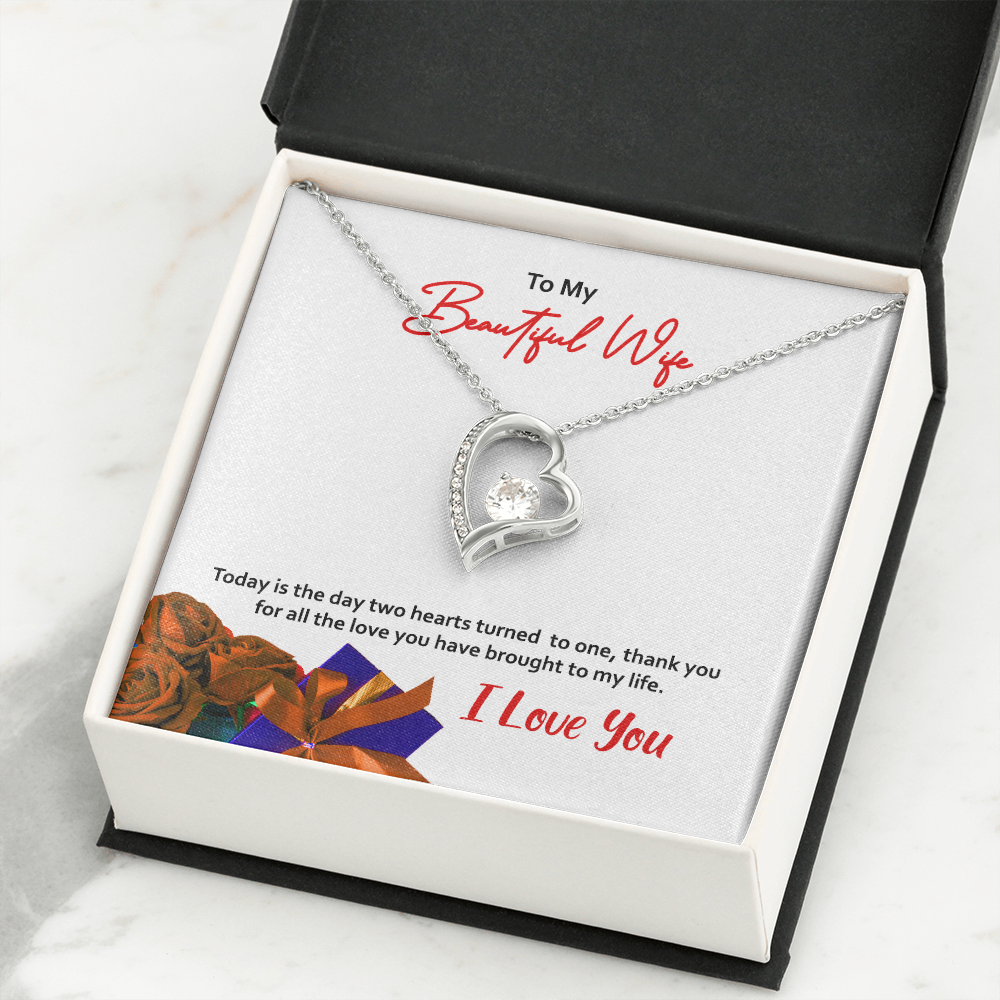 Forever Love Necklace, Gift, Jewelry, Wife, To Wife - YERTIZZ.COM