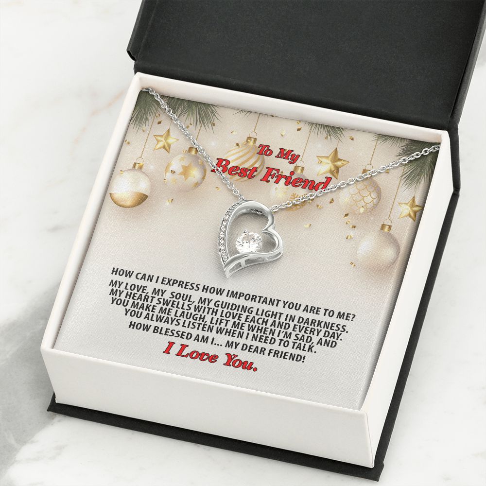 Christmas, Best Friend, I Love You, Forever Love Necklace, Jewelry, Gift - YERTIZZ.COM