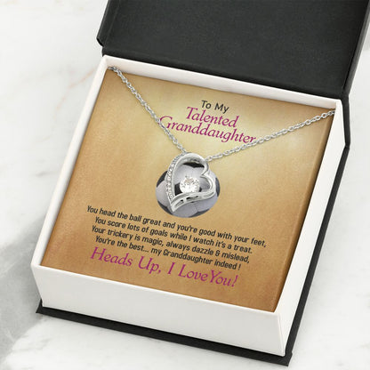 To My Talented Soccer Granddaughter, I Love You, Jewelry Gift - YERTIZZ.COM