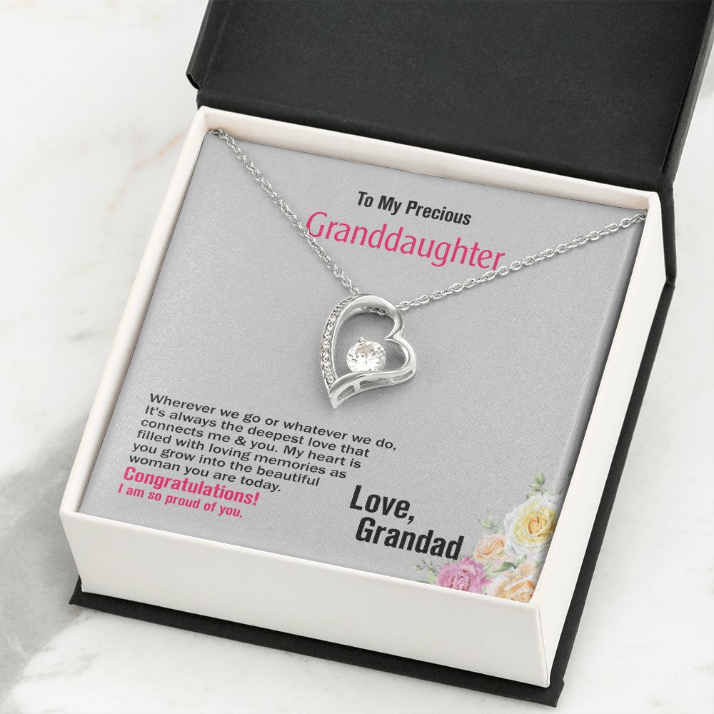 To Granddaughter, Love_Grandad, Jewelry Gift - YERTIZZ.COM