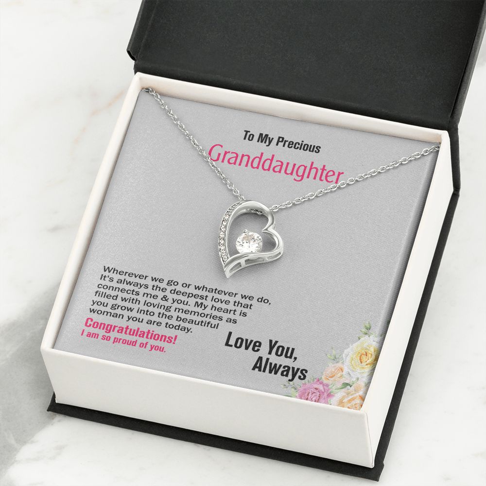 To Granddaughter, Love You, Jewelry Gift - YERTIZZ.COM