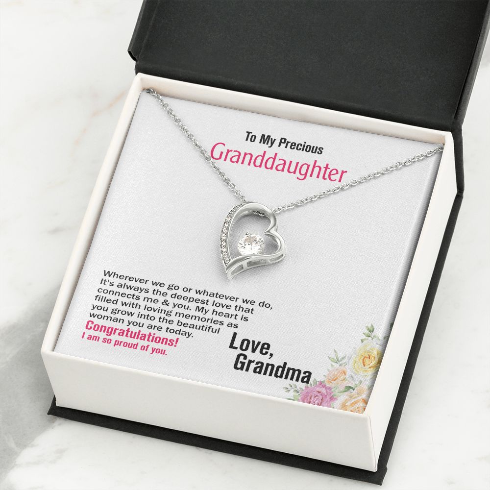 To Precious_Granddaughter, Love_Grandma, Jewelry Gift - YERTIZZ.COM