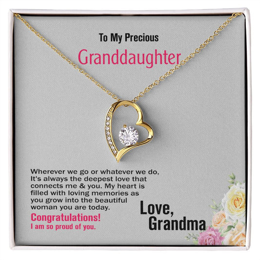 To Granddaughter, Love_Grandma, Jewelry Gift - YERTIZZ.COM