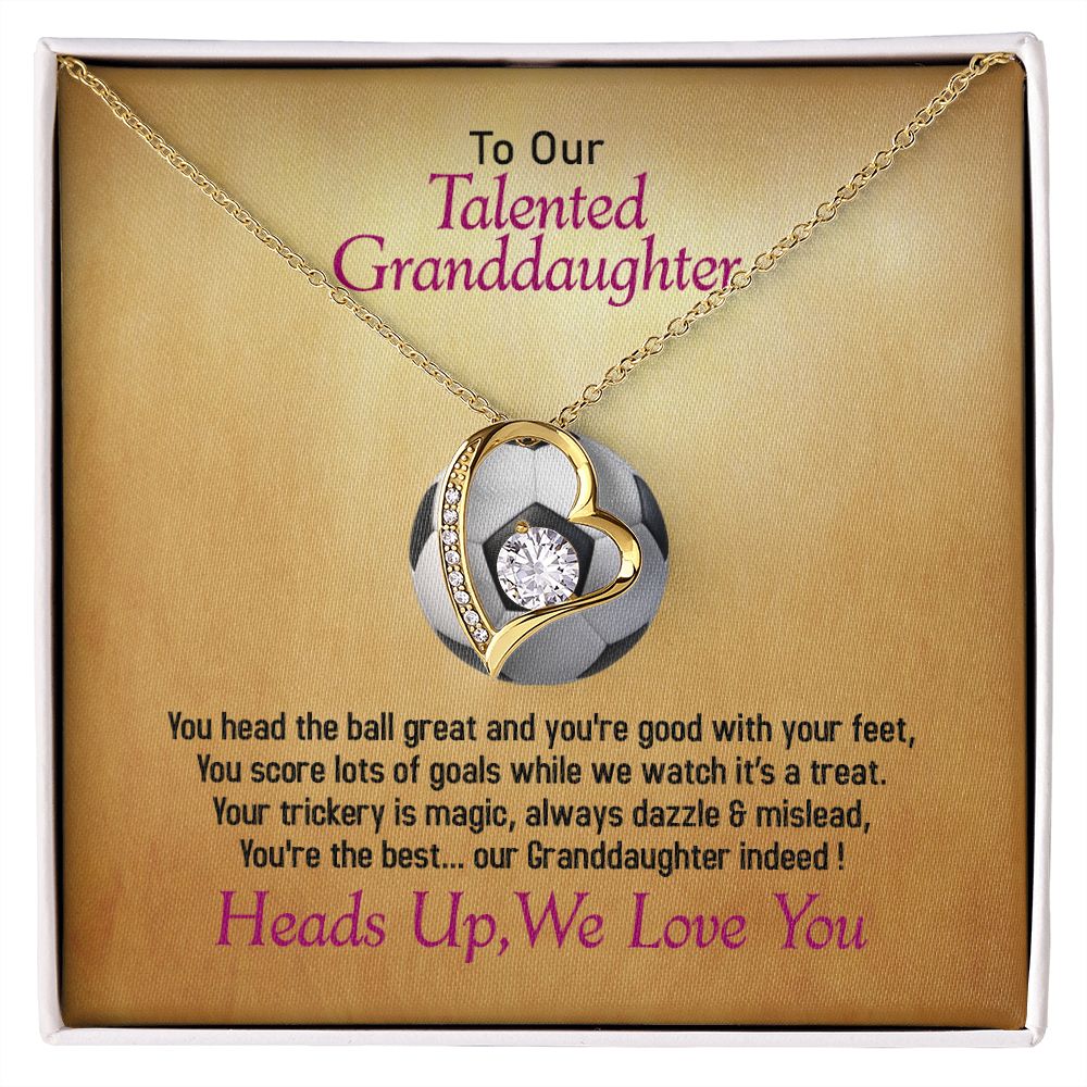 To Our Soccer Granddaughter, We Love You, Jewelry Gift - YERTIZZ.COM