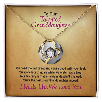 To Our Soccer Granddaughter, We Love You, Jewelry Gift - YERTIZZ.COM