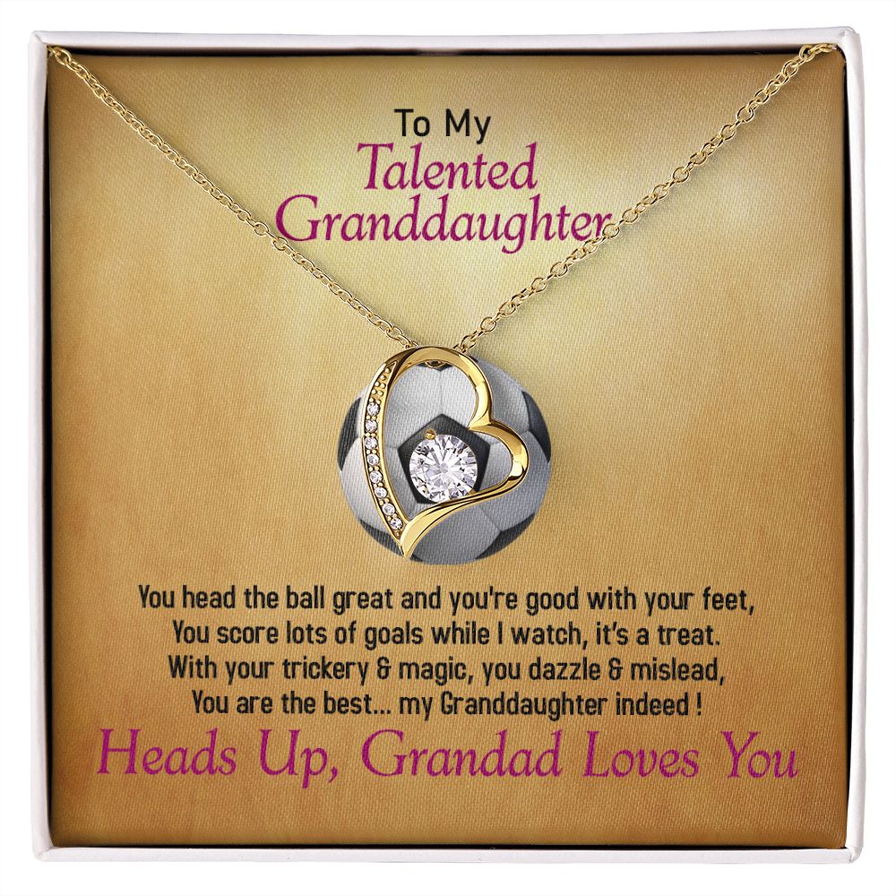 To My Talented Soccer Granddaughter, Jewelry Gift - YERTIZZ.COM