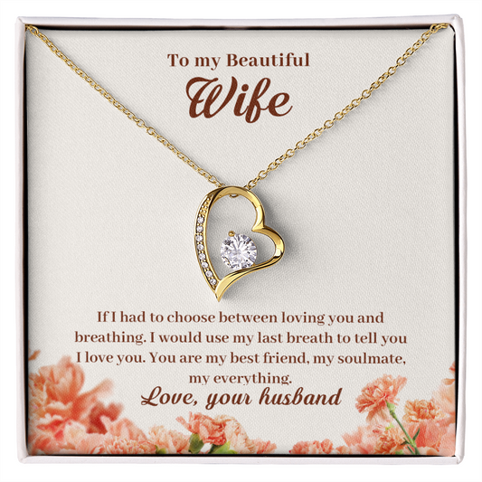 Forever Love Necklace, Gift, Jewelry, Wife, To Wife - YERTIZZ.COM