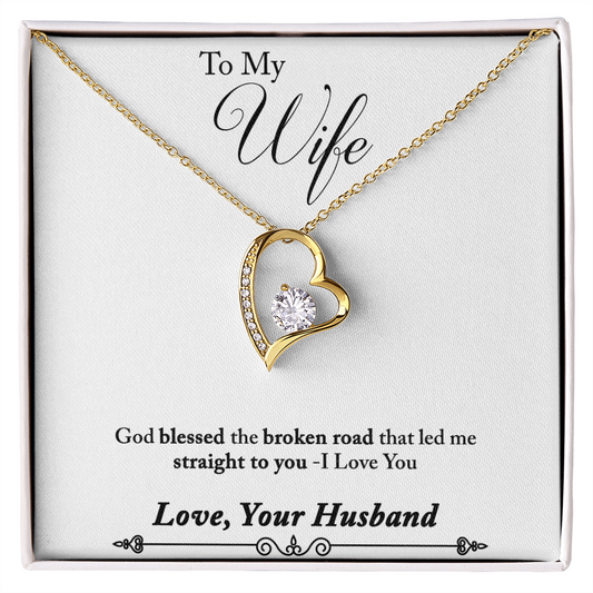 Forever Love Necklace, Gift, Jewelry, Wife, To Wife - YERTIZZ.COM