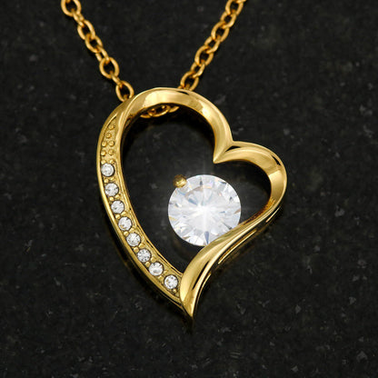 To My Army Wife, Jewelry Gift, Forever Love Necklace - YERTIZZ.COM