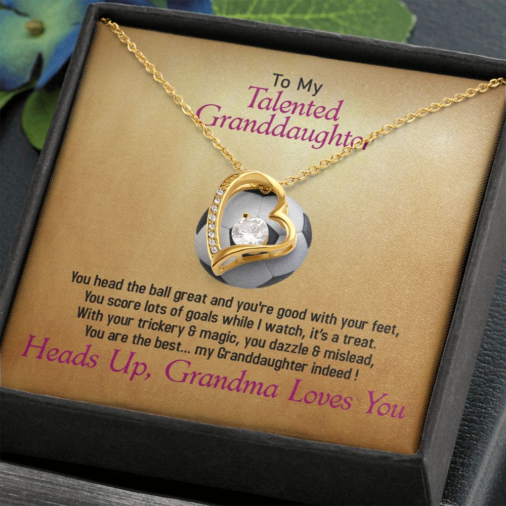 To My Talented_Soccer, Granddaughter, Jewelry Gift - YERTIZZ.COM
