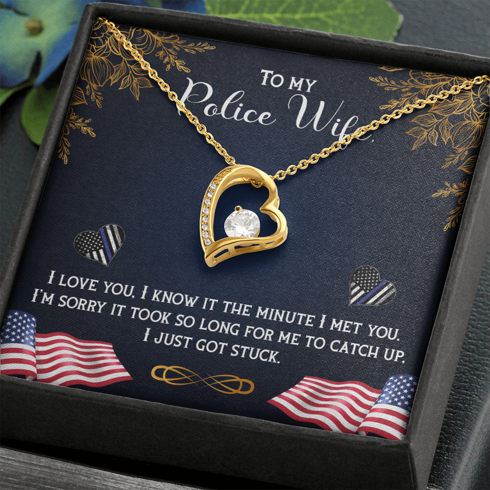 Forever Love Necklace, To Wife, Police Wife Gift - YERTIZZ.COM