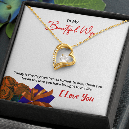 Forever Love Necklace, Gift, Jewelry, Wife, To Wife - YERTIZZ.COM