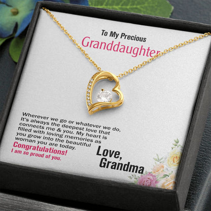 To Precious_Granddaughter, Love_Grandma, Jewelry Gift - YERTIZZ.COM