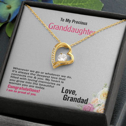 To Granddaughter, Love_Grandad, Jewelry Gift - YERTIZZ.COM
